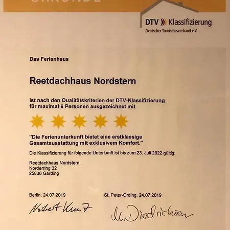 Reetdachhaus Nordstern Garding